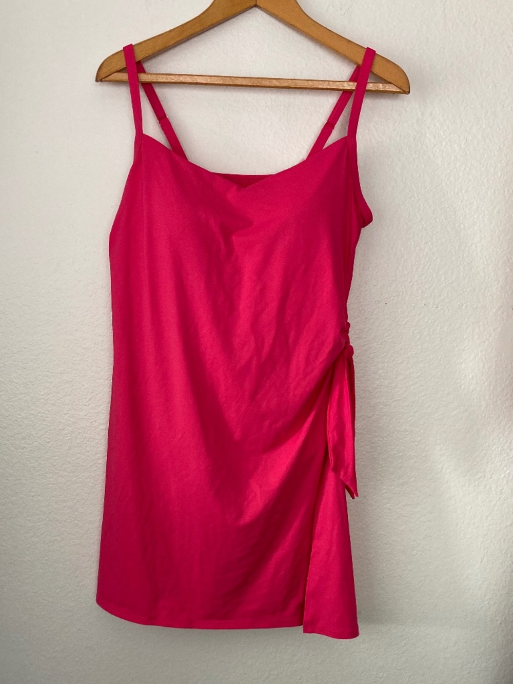 Lands' End Hot Pink One-Piece Swimdress